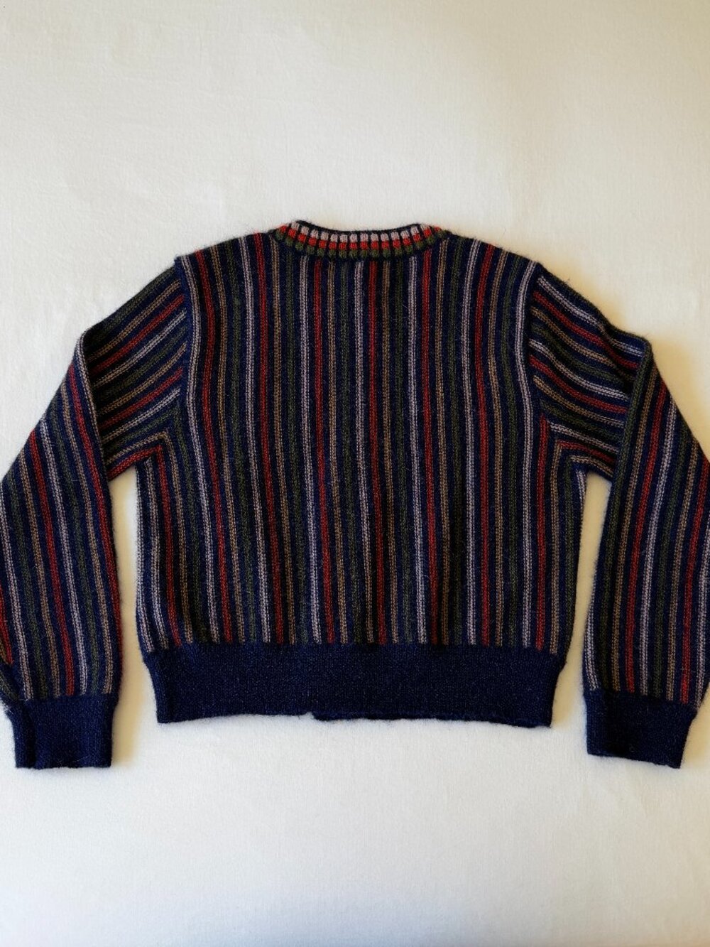 The GREAT. Navy Stripe Cardigan - Picture 8 of 12